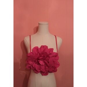 Hot & Delicious Pink Floral Strap Top